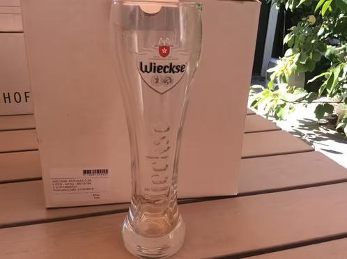 WIECKSE WITTE BIERGLAS 25 cl / 40 cl bierglazen, Verzamelen, Biermerken, Nieuw, Glas of Glazen, Overige merken, Ophalen of Verzenden