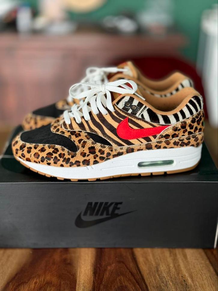 Nike Air Max 1 DLX Atmos Animal Pack 2.0 – Maat 42.5, Kleding | Heren, Schoenen, Zo goed als nieuw, Overige kleuren, Ophalen of Verzenden