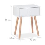 Nachtkastje hout - nieuw in doos, Ophalen of Verzenden, Nieuw, Minder dan 45 cm