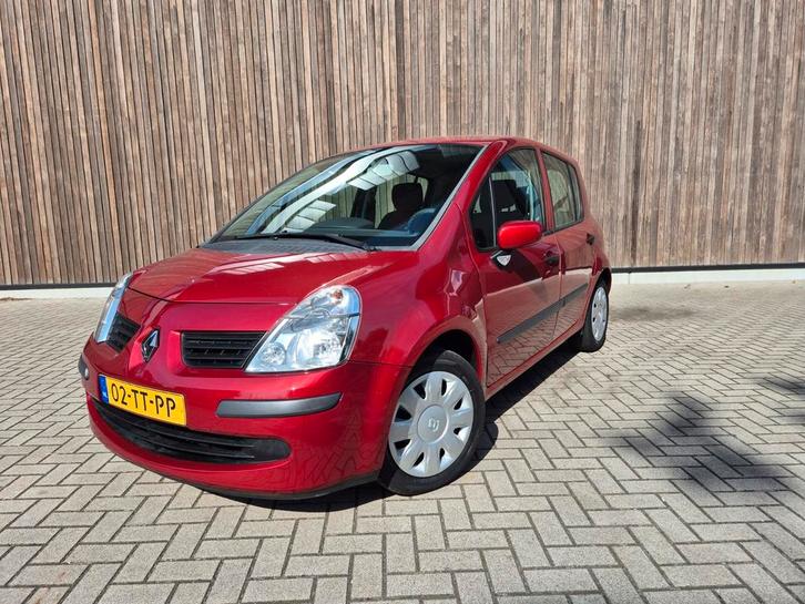 Renault Modus 1.6 16V E4 AUTOMAAT 2007 Rood, Auto's, Renault, Particulier, Modus, Airbags, Airconditioning, Boordcomputer, Centrale vergrendeling