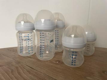 5 Philips Avent Flessen Set ZGAN groot en klein beschikbaar voor biedingen