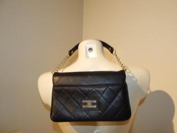 Elisabetta Franchi leren tasje clutch portemonnee zwart  beschikbaar voor biedingen