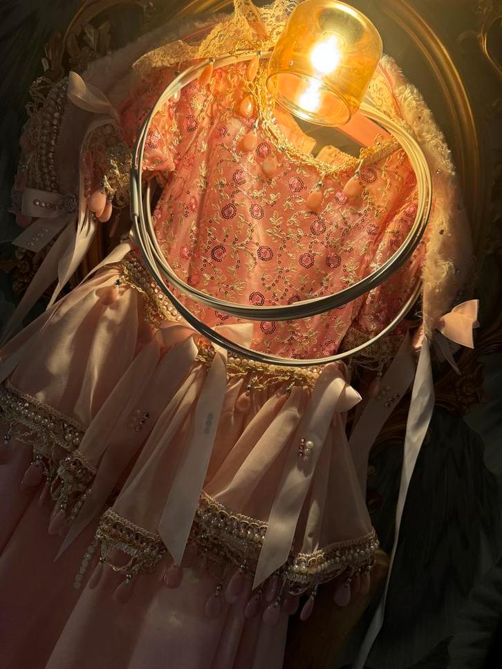 Efteling Kinder Prinsessenjurk met hoepel, Kleding | Dames, Jurken, Zo goed als nieuw, Maat 38/40 (M), Roze, Knielengte, Ophalen of Verzenden