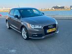 Audi A1 1.0 Tfsi 95pk S Tronic AUT S  LINE NAVI AIRCO, Auto's, Stof, A1, Bruin, Origineel Nederlands