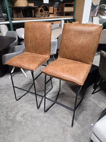 4 x Barkruk Delaware Leder 77 cm van DTP Home beschikbaar voor biedingen