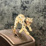 14k gouden panter ring prachtig model