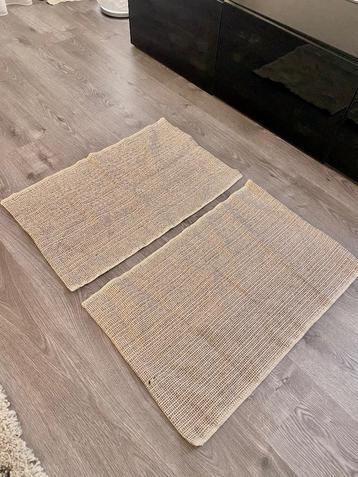 Tapijten klein IKEA nieuw zwartwit 2x 