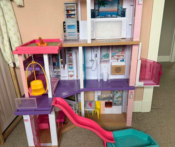 Barbie Dreamhouse, Kinderen en Baby's, Speelgoed | Poppenhuizen, Gebruikt, Poppenhuis, Ophalen