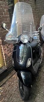 Vespa LX50 4T | zwart| hoog scherm| beugels, Ophalen, Gebruikt, Maximaal 45 km/u, Benzine