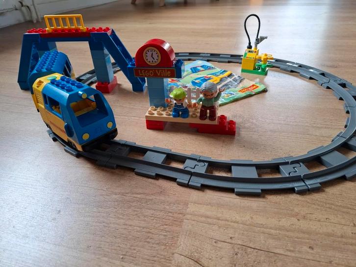 Duplo 5608 Trein Set - ZGA Compleet!, Kinderen en Baby's, Speelgoed | Duplo en Lego, Gebruikt, Duplo, Complete set, Ophalen of Verzenden