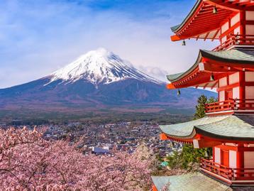 Berg fotobehang Fuji XL, Japan, 375 x 270 cm, Muurdeco4kids beschikbaar voor biedingen