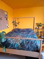 Bedframe Ikea Gjora 160x200 lichtbruin, Ophalen, Gebruikt, Bruin, Tweepersoons