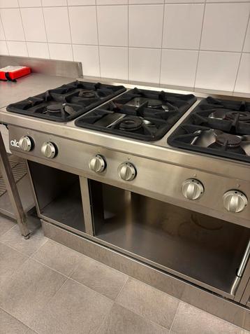 6-pits gasfornuis horeca - Zeer goede staat! beschikbaar voor biedingen