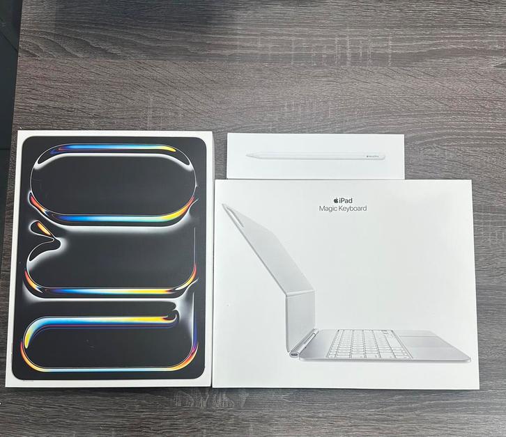 Apple Ipad Pro 13 inch 2024 M4 512gb Wifi + 5g, Computers en Software, Apple iPads, Nieuw, Apple iPad, Zwart, Ophalen of Verzenden