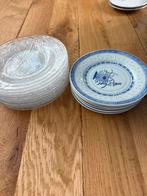 Glazen en porseleinen gebaksbordjes - 16 stuks, Huis en Inrichting, Keuken | Servies, Ophalen, Gebruikt, Bord(en), Overige stijlen