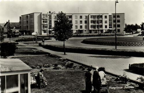 Oss, Flatgebouw Rotonde - ongelopen, Verzamelen, Ansichtkaarten | Nederland, Ongelopen, Utrecht, 1940 tot 1960, Ophalen of Verzenden