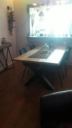 Boomstam tafel, 100 tot 150 cm, 200 cm of meer, Ophalen of Verzenden, Zo goed als nieuw