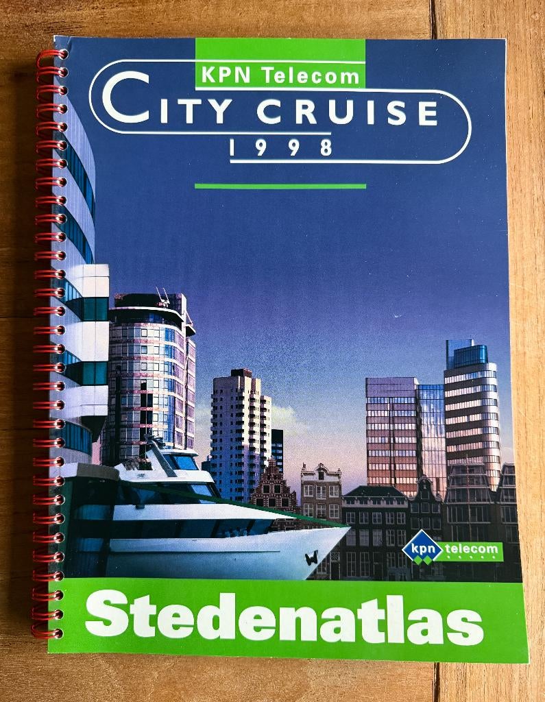 stedenatlas kpn telecom 1998, Boeken, Overige atlassen, Ophalen of Verzenden, Zo goed als nieuw, 1800 tot 2000