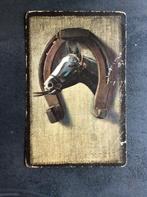 Paard, Hoefijzer, 1912, Verzenden, Voor 1920, Gelopen, Paard