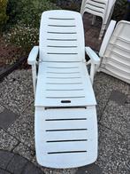 Hartman Sunlounger, wit, kunstof 2 stuks, Tuin en Terras, Ophalen, Gebruikt, Kunststof