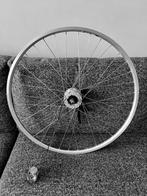 Shimano Naafdynamo Voorwiel Rollerbrake + AXA Echo 15 Lamp, Ophalen