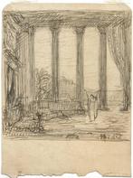 Jan Cossaar potloodtekening  "Phèdre", met potlood getiteld, Antiek en Kunst, Ophalen