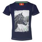 Blauw Red Horse Print T-shirt maat 164, Dressuur, Nieuw, Ophalen of Verzenden, Info@horka.com