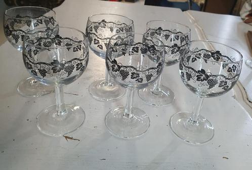 1578 vintage glazen moeselglazen moezelglazen moeselglas  6, Verzamelen, Glas en Borrelglaasjes, Gebruikt, Overige typen, Verzenden