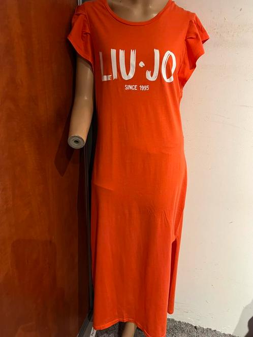 LIU JO jurk maat m origineel zgan, Kleding | Dames, Jurken, Zo goed als nieuw, Maat 38/40 (M), Oranje, Onder de knie, Ophalen of Verzenden