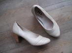 beige schoenen / hakken maat 41- 1 x gedragen, Ophalen, Beige, Zo goed als nieuw, Schoenen met hoge hakken
