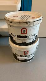 Zweedse buitenverf zwart uit Falun, Zwart, Ophalen of Verzenden, 15 tot 20 liter, Verf