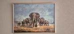 Olifanten Schilderij 70 x 50, Antiek en Kunst, Kunst | Schilderijen | Klassiek, Ophalen of Verzenden