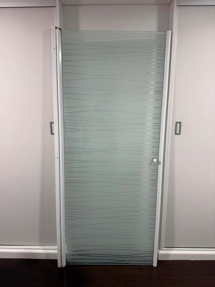 Douchedeur Matglas - 185x90cm, Huis en Inrichting, Badkamer | Badkamermeubels, Gebruikt, Overige typen, 150 tot 200 cm, 50 tot 100 cm