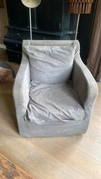 Landelijke fauteuil grijs, Huis en Inrichting, Fauteuils, Ophalen of Verzenden, Zo goed als nieuw, 75 tot 100 cm