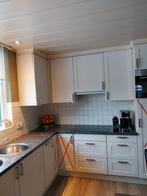 Complete keuken exclusief apparatuur, Ophalen, Gebruikt, Wit, Graniet of Steen