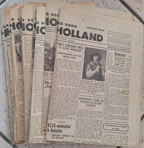 27x Dagblad voor Noord Holland Schager Editie 1942/43/44, Verzamelen, Tijdschriften, Kranten en Knipsels, Krant, Nederland, 1940 tot 1960