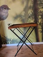 Vintage Houten Dienblad Tafel, Huis en Inrichting, Tafelonderdelen, Gebruikt, 50 tot 100 cm, Vintage, 50 tot 100 cm