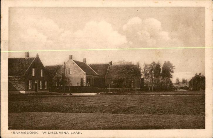 Raamsdonk Wilhelminalaan, Verzamelen, Ansichtkaarten | Nederland, Ongelopen, Noord-Brabant, 1920 tot 1940, Ophalen of Verzenden
