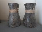bruine vazen, Overige kleuren, Ophalen of Verzenden, Minder dan 50 cm, Glas