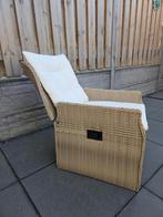 Rattan Stoel met Verstelbare Rugleuning, Huis en Inrichting, Ophalen, Zo goed als nieuw, Rond