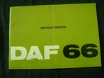 instructieboek  DAF 66, Auto diversen, Ophalen of Verzenden