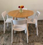 IKEA Dining table with 4 chairs, Ophalen, Zo goed als nieuw, Rechthoekig, 50 tot 100 cm