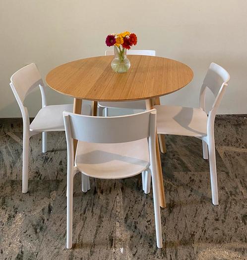 IKEA Dining table with 4 chairs, Huis en Inrichting, Tafels | Eettafels, Zo goed als nieuw, 50 tot 100 cm, Rechthoekig, Ophalen