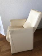Witte, rode en zwarte fauteuils op wieltjes., Huis en Inrichting, Fauteuils, Ophalen, Gebruikt, 75 tot 100 cm, 50 tot 75 cm