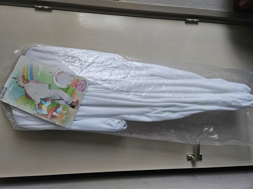 Nieuwe witte onesie eenhoorn, Ophalen of Verzenden, Nieuw, 134 t/m 140, Meisje