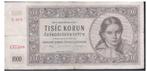 Tsjechoslowakije, 1000 Korun, 1945, Los biljet, Ophalen of Verzenden, Overige landen