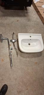 Sphinx Wastafel wasbak met Kraan en afvoer compleet, Ophalen, Gebruikt, Chroom, Wastafel