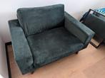 Loveseat velvet groen, Minder dan 150 cm, Stof, 75 tot 100 cm, Zo goed als nieuw