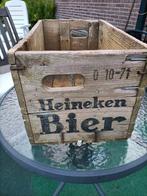 Vintage houten krat Heineken, 1971, Ophalen, Minder dan 50 cm, Gebruikt, Minder dan 50 cm