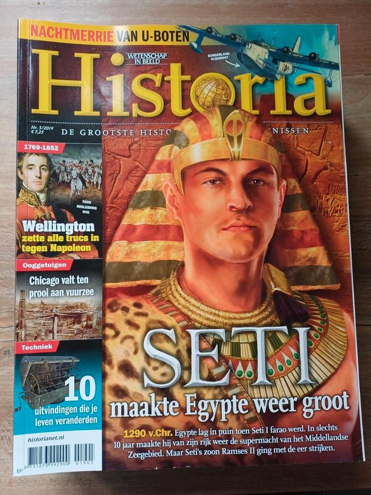 Historia Magazine - Seti maakte Egypte weer groot 2019, Boeken, Tijdschriften en Kranten, Zo goed als nieuw, Wetenschap en Natuur
